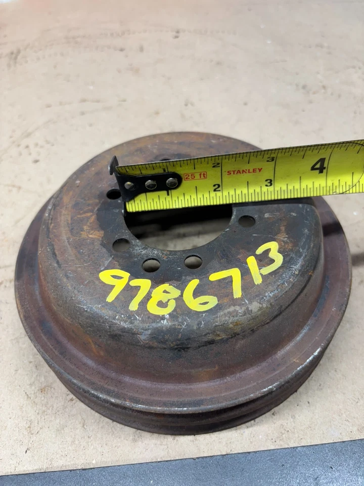 1970 71 72 73 74 75 V8 POLIA DE MANIVELA RANHURA DUPLA Pontiac 400 455 Firebird 9786713 - Imagem 3 de 4