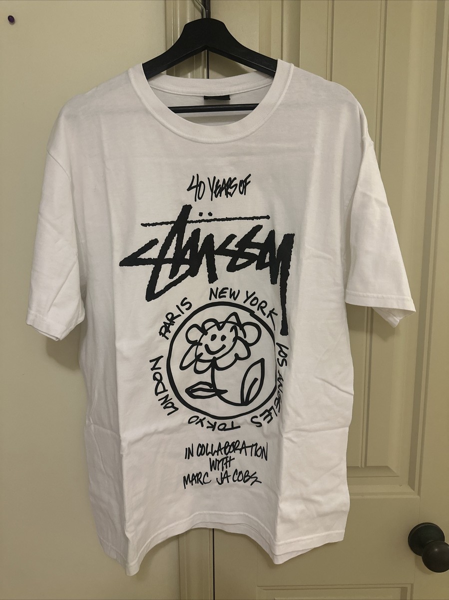 Stussy X Marc Jacobs World Tour Collection T-Shirt 40th 