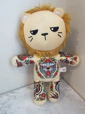 TATTOO ZOO Lion Samuele The Alpha Lion PLUSH STUFFED ANIMAL 15" TATTOOED
