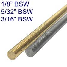 BSW (Whitworth) Threaded Rod / Studding - Various Sizes - UK Manufacturer