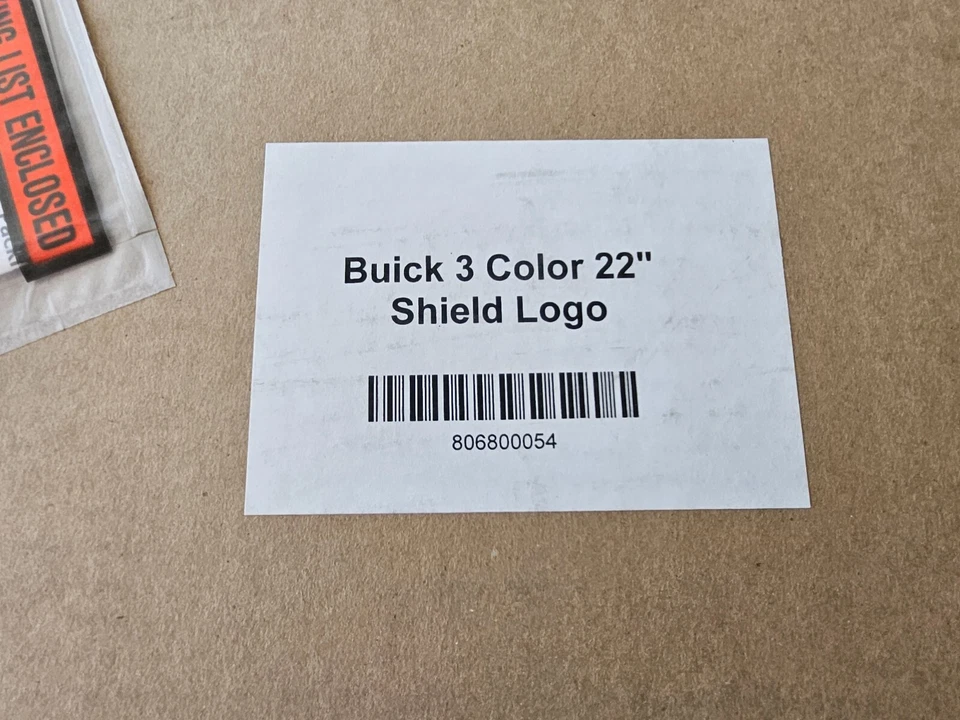 Buick Full Color Tri-Shield Logo Sign Dealership Showroom - 22 Inches - NIB NEW - Bild 3 von 4