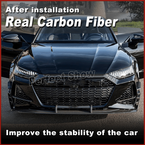 DRY Carbon Frontlippe Spoilerlippe Frontspoiler für Audi RS7 Sportback 2020-2023 - Bild 2 von 12