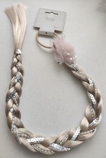 New X3 Blonde Platted Fake Hair HairBands For KiDS - Free Postage