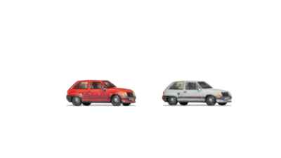 NOCH 44602 Z Automodell Opel Corsa A rot und weiß #NEU in OVP#