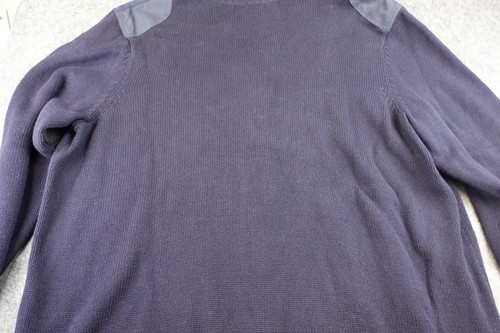 Ralph Lauren Women's Military Zip Cardigan Sweater 3XL Navy Blue Patch Gold Zip - Picture 7 of 7