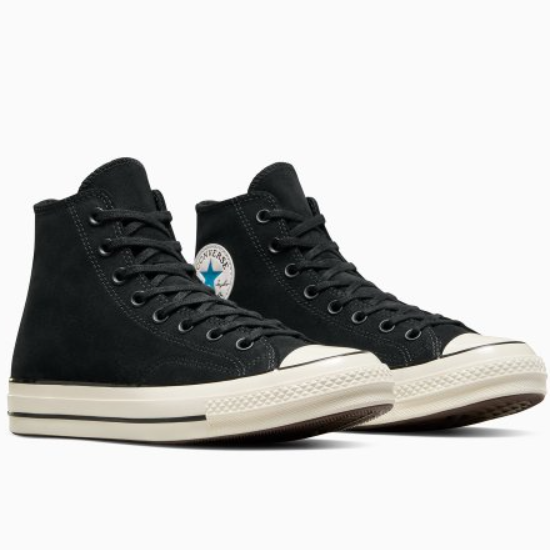 Converse Chuck 70 High Top Suede Black Sneakers - A05599C