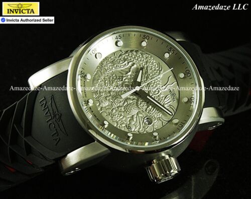 NUOVO Orologio Invicta Uomo 48mm YAKUZA S1 Rally Dragon NH35A 24J Auto QUADRANTE ARGENTO SS - Foto 7 di 11