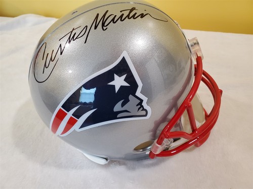 CURTIS MARTIN signed full size PATRIOTS helmet JSA COA - Picture 3 of 6