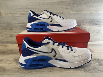 Nike Air Max Excee Shoes White Royal Blue Black DZ0795-100 Men's Size 11 
