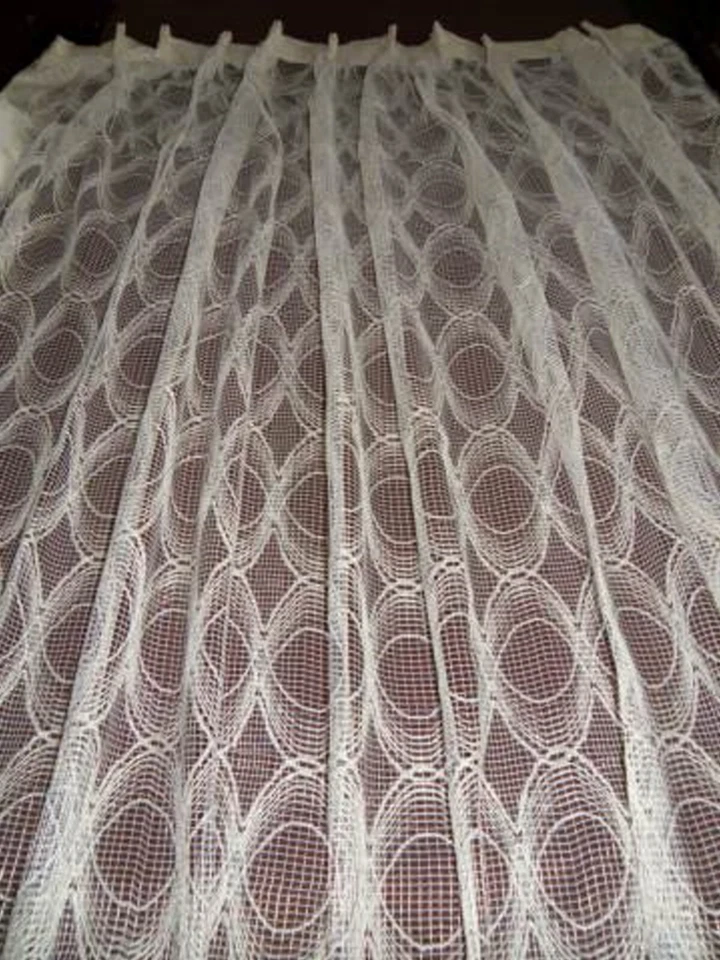 EE. UU. 144 PAR ANCHO x95 LARGO NUEVO PERSONALIZADO Cortinas Plisadas BEIGE PONDERADO Parte Inferior $319.00 Foto 2 de 2