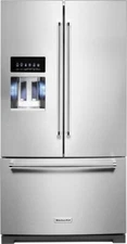 NEW KitchenAid 36" Stainless Steel 27 CF French Door Refrigerator - KRFF577KPS