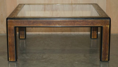 Mid Century Modern Bernhard Rohne Mastercraft Acid Etched Coffee Cocktail Table - Picture 11 of 21