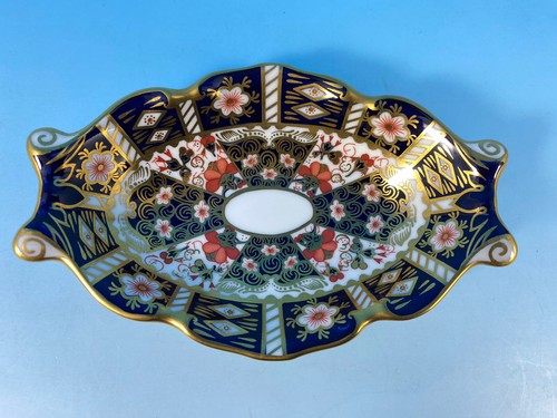 ROYAL CROWN DERBY 'Imari 2451' Shell Trinket Dish, Excellent Condition c1973 - Picture 7 of 24