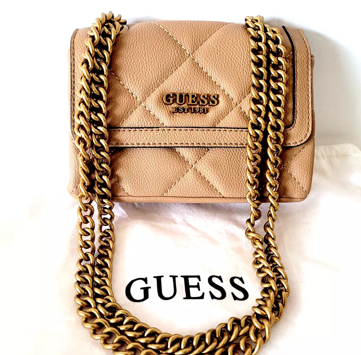 Guess Abey Handbag Natural