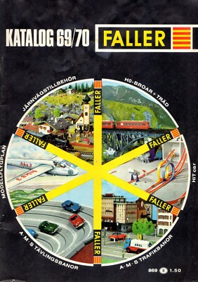 catalog FALLER 1969-70 Modellhus Auto Racing Hit Car SV bb