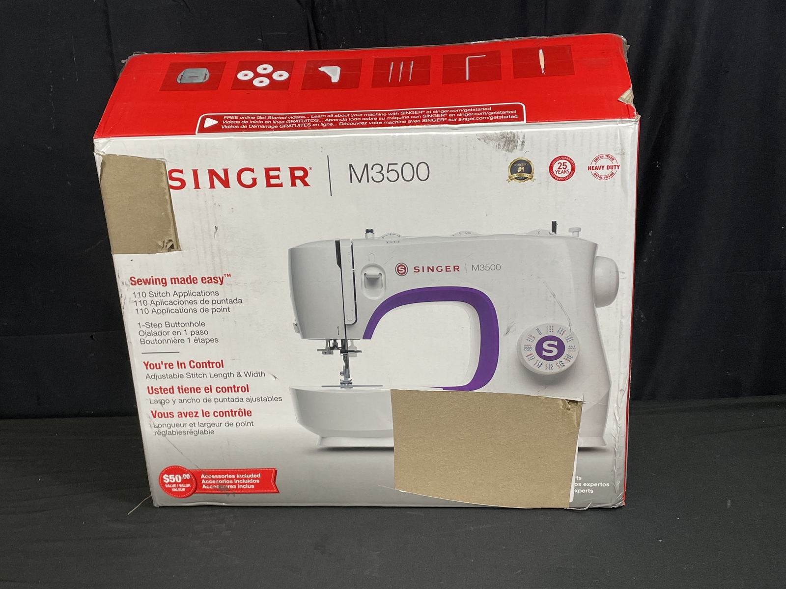 Singer M3500 Sewing Machine 110 Sewing Stiches White New Open Box eBay