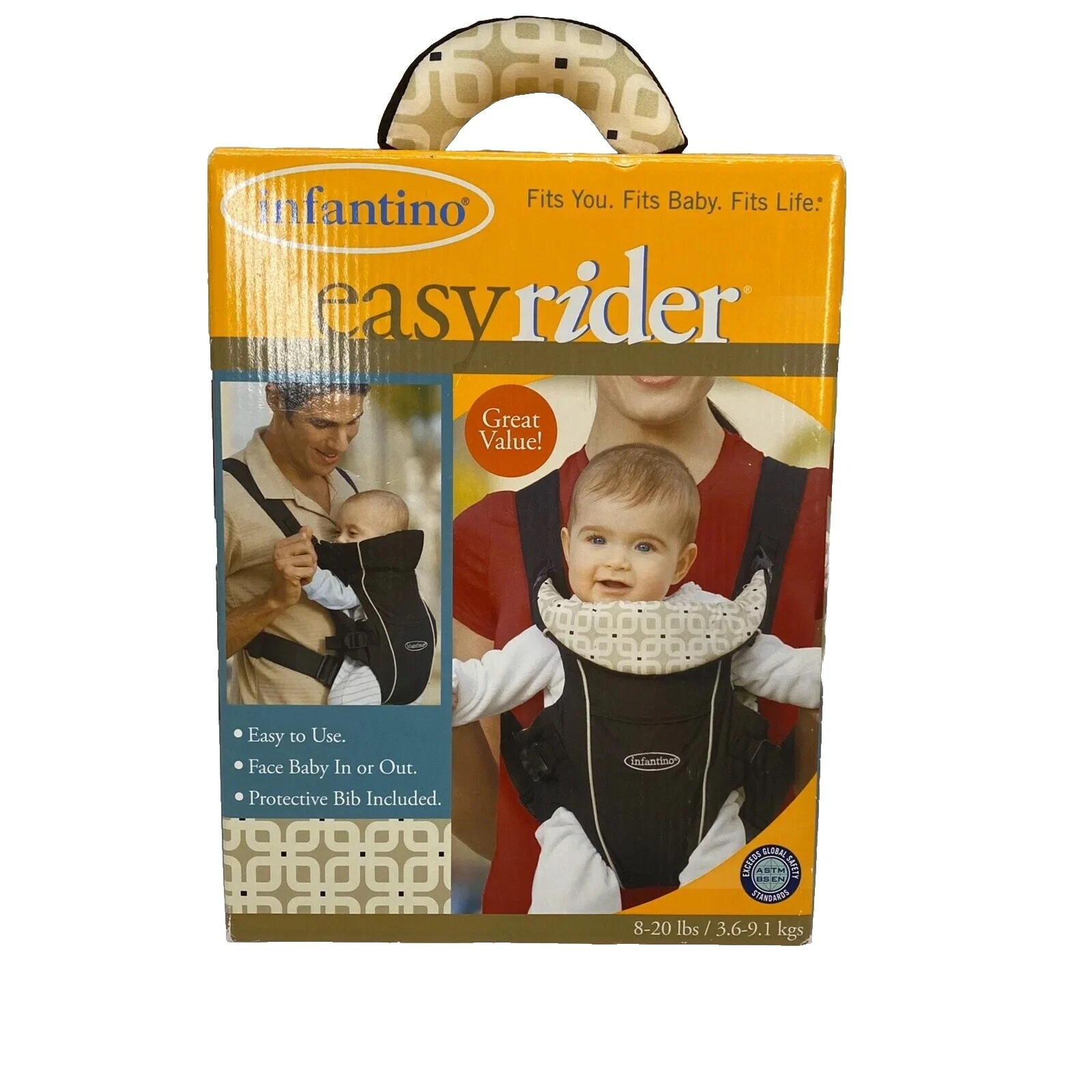 Black Size 8 Baby Baby Carriers