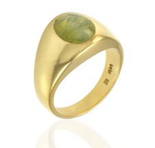 6.00ct Cat's Eye Chrysoberyl Ring in 14K Yellow Gold