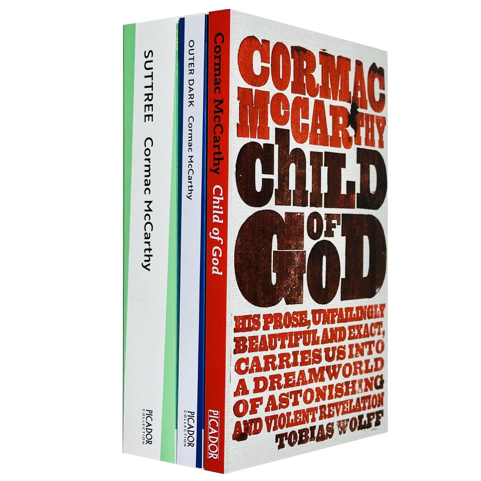 Cormac McCarthy Collection 3 Books Set Suttree, Outer Dark, Child of God