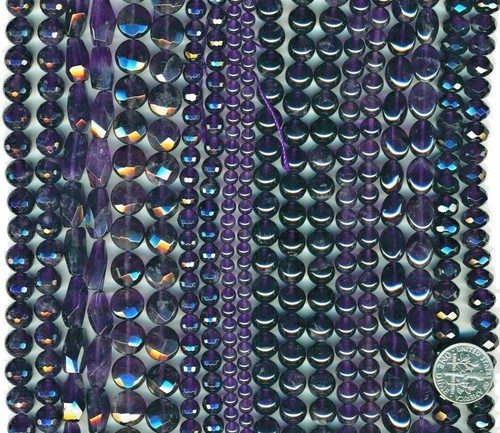 AFRICAN AMETHYST 8x10mm AB grade Ovals 16" - Picture 5 of 5