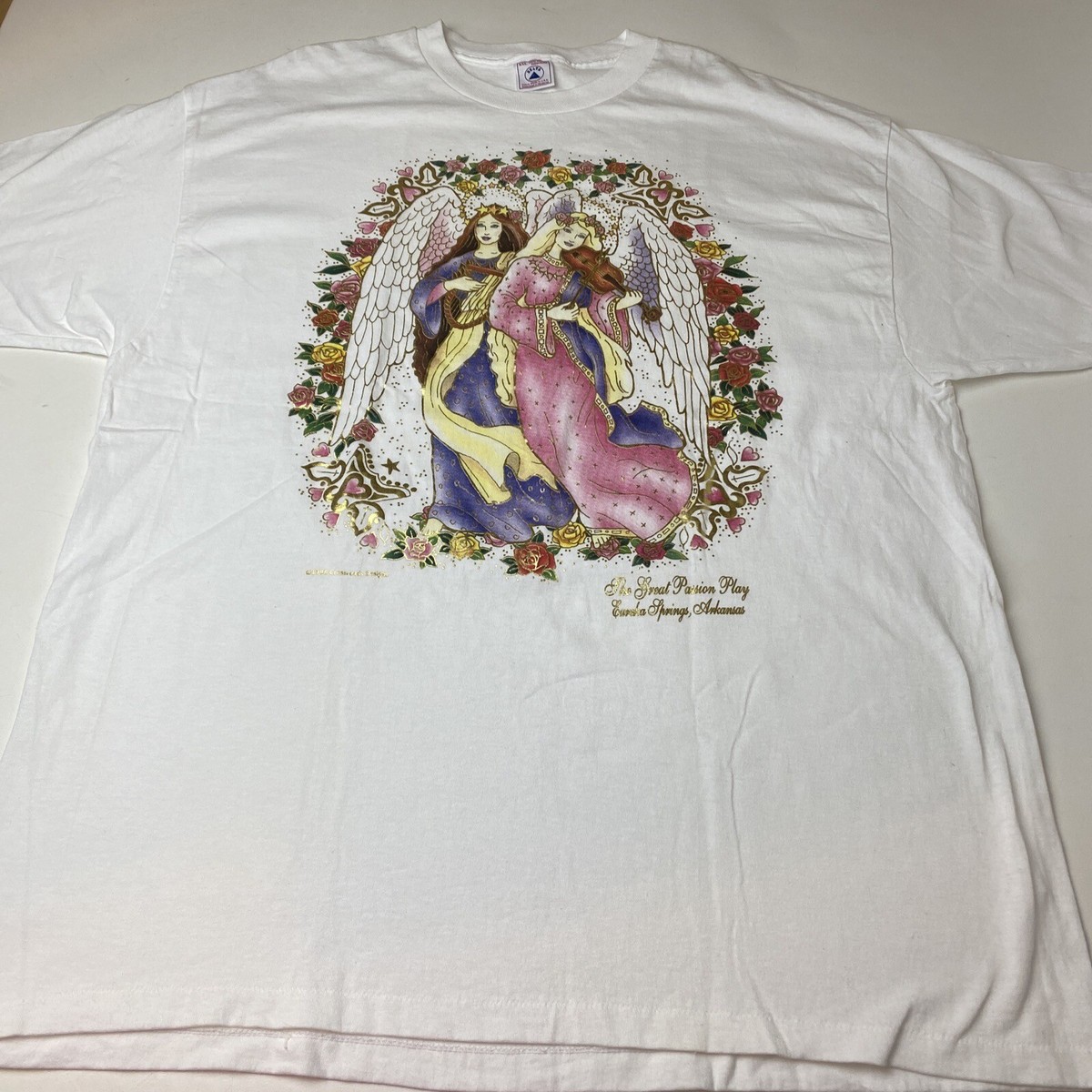Vintage Delta 1996 White T Shirt XXL The Great Passion Play
