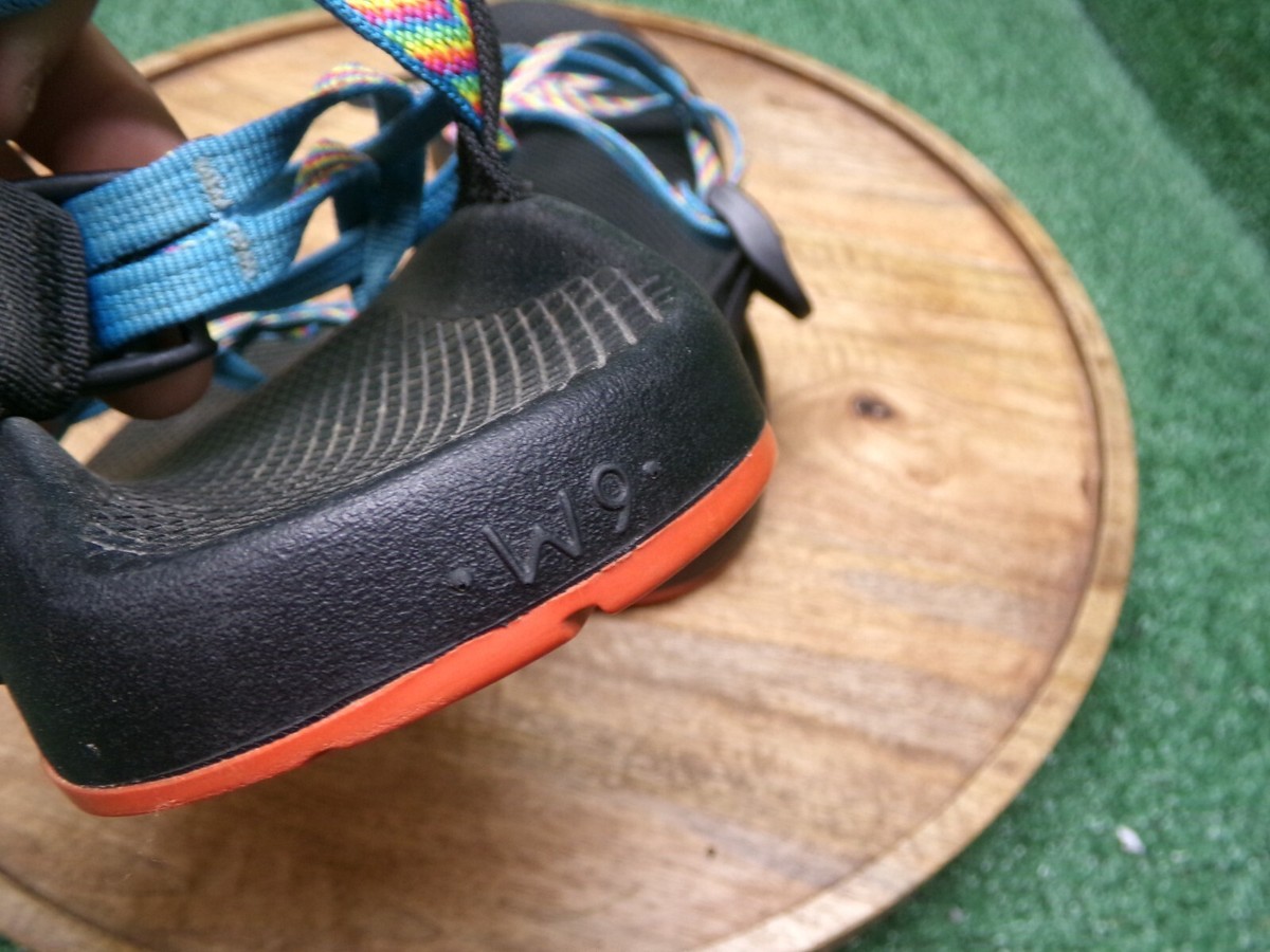 Chaco Womens ZX/2 Strappy Hiking Toe Loop Vibram Sandals Rainbow