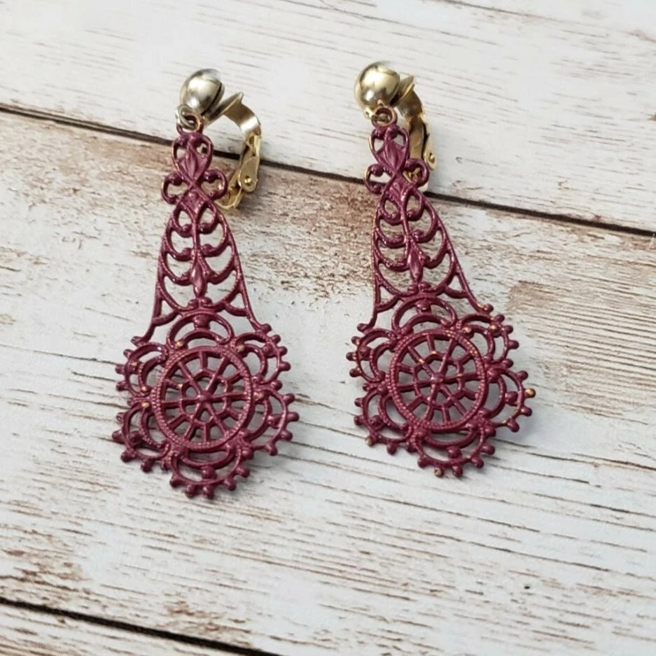 Buy Fashion Gold Oxidise Small Jhumka Earrings Online in Kerala | Tootwo