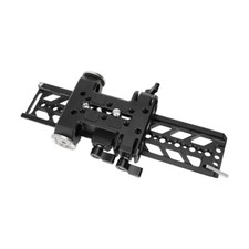 CAMVATE Aluminum 10" Dovetail Plate and QR Baseplate With Double Rod Adapter