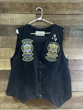 Vintage G.W.R.R.A. Chapter N Educator Motorcycle Vest Assistant Director XL