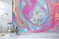 3D Bright Waves Wallpaper Wall Mural Removable Self-adhesive Sticker1036