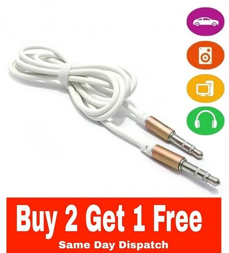 AUX Stereo Kabel Mini Buchse Hilfs Auto Blei Stecker Audio vergoldet 1 m 3,5 mm - Bild 1 von 5