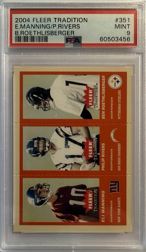 Eli Manning, Philip Rivers, Ben Roethlisberger #351 card from 2004 Fleer Tradition