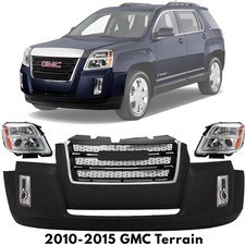 Front Bumper Cover Fascia & Grille Assembly Kit For 2010-2015 Gmc Terrain