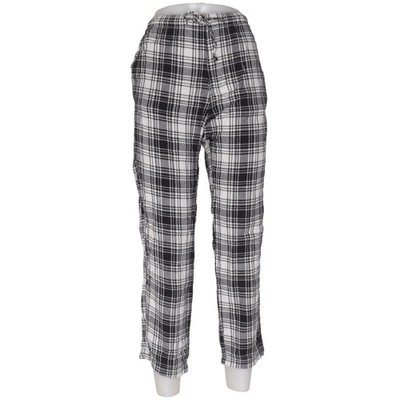 H&M, Pyjamahose, Größe: S, Schwarz/Weiß, Baumwolle, Karo, Flanell, Damen #tPf