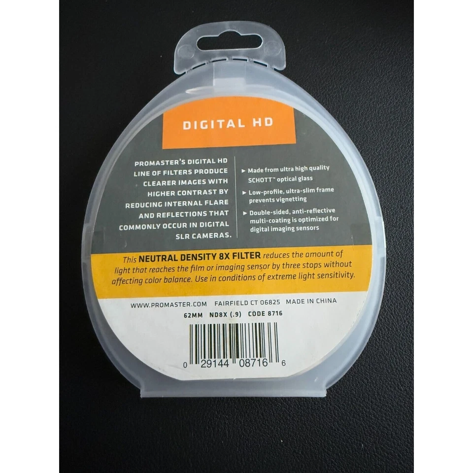 ProMaster 62mm Digital HD - ND - 1000X 3.0 Brand New Still Sealed #8751 - Image 2 of 3