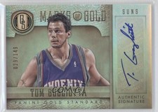 2012-13 Panini Gold Standard Marks of Gold 29/149 Tom Gugliotta #21 Auto 1b0