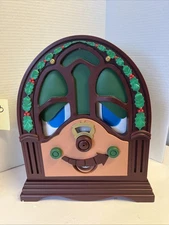 Vintage Telco Motionette Talking Singing Animated Christmas Radio & Box WORKS