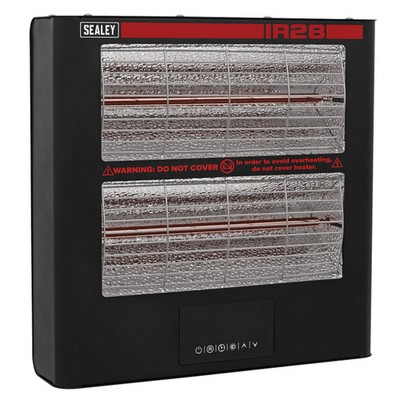 SEALEY TOOLS - Wall Mounting Infrared Quartz Heater 2.8kW/230V   Model No. IR28
