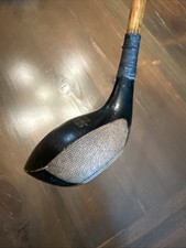 Wow RH Vintage D G Twine Hickory Wood Shaft Golf Club Driver