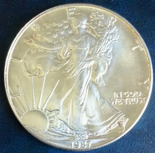 1987 Silver Dollar American Eagle $1 - BU - Brilliant Uncirculated