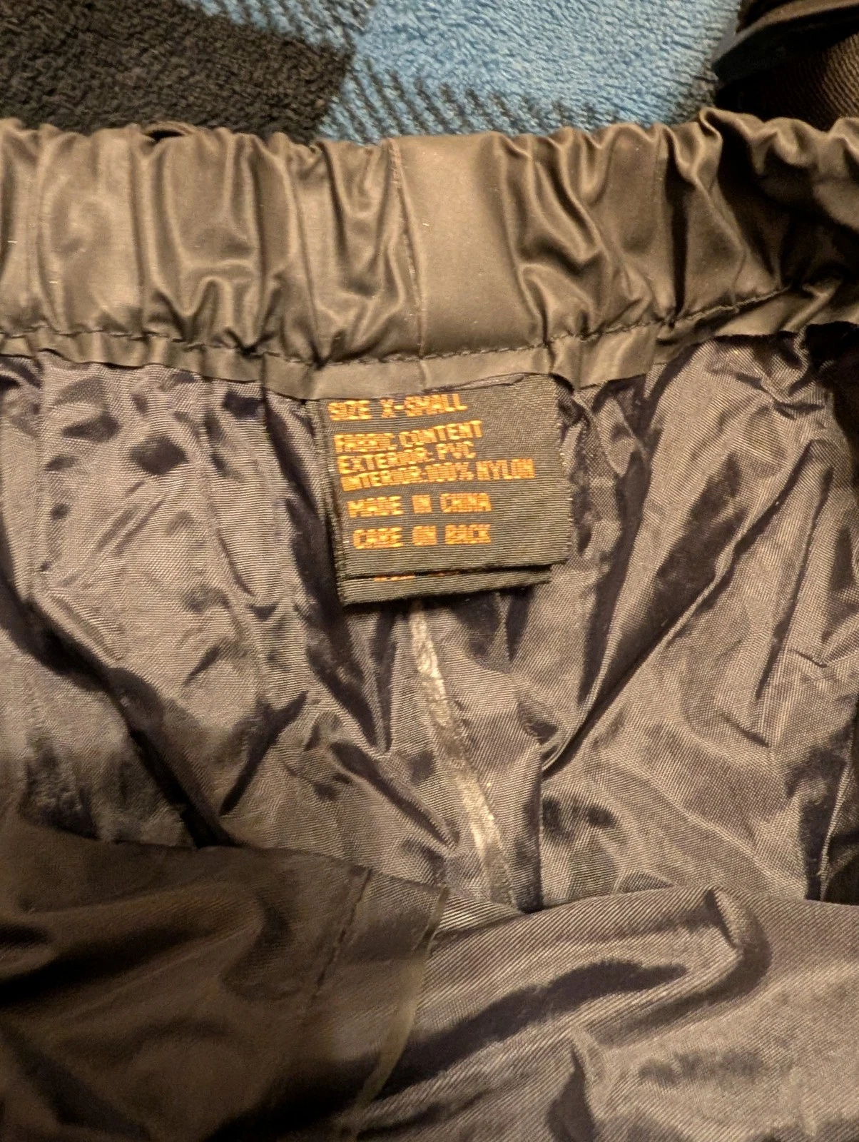 Harley-Davidson Black Nylon Rain Suit, Bibs And Jacket In X-Small - product detail image 2