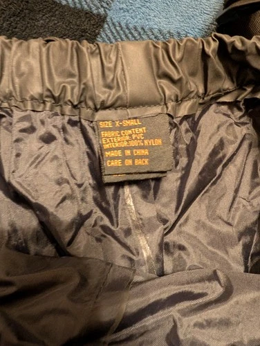 Harley-Davidson Black Nylon Rain Suit, Bibs And Jacket In X-Small image 2