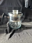 Vintage PYREX  Flameware 8854-B Clear Glass Percolator 4 Cup Complete
