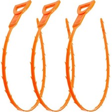 3 Pcs Flexible Drain Hair Cleaning Tool for Kitchen Sink Bathtub