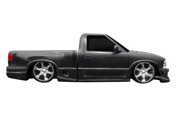 For Chevy S10 96-03 Drifter Style Fiberglass Side Skirt Rocker Panels Unpainted Foto 3 de 4
