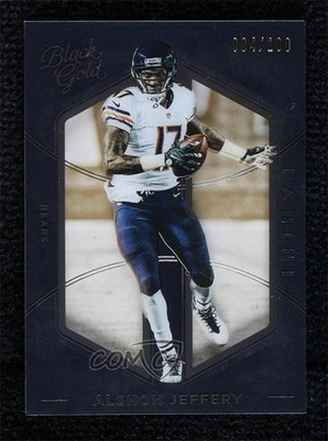 2016 Panini Black Gold White Gold 84/100 Alshon Jeffery #22 0a3