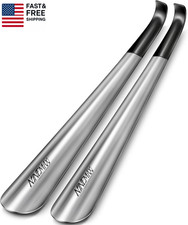 Shoe Horn Long Handle for Seniors Men Women, Metal Long Shoehorn Boot Horn, Stai