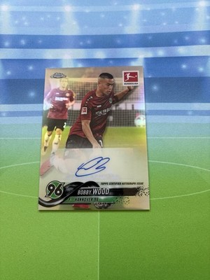 2018-19 Topps Chrome Bundesliga Auto Bobby Wood Hannover 96