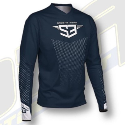 S3 Factory Racing Team Trials Bike Trikot Shirt Top - NEU BLAU Kollektion Trial