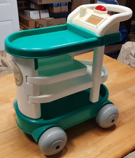 Nurse's Trolley Toy with Various Toy Doctor Supplies - Used